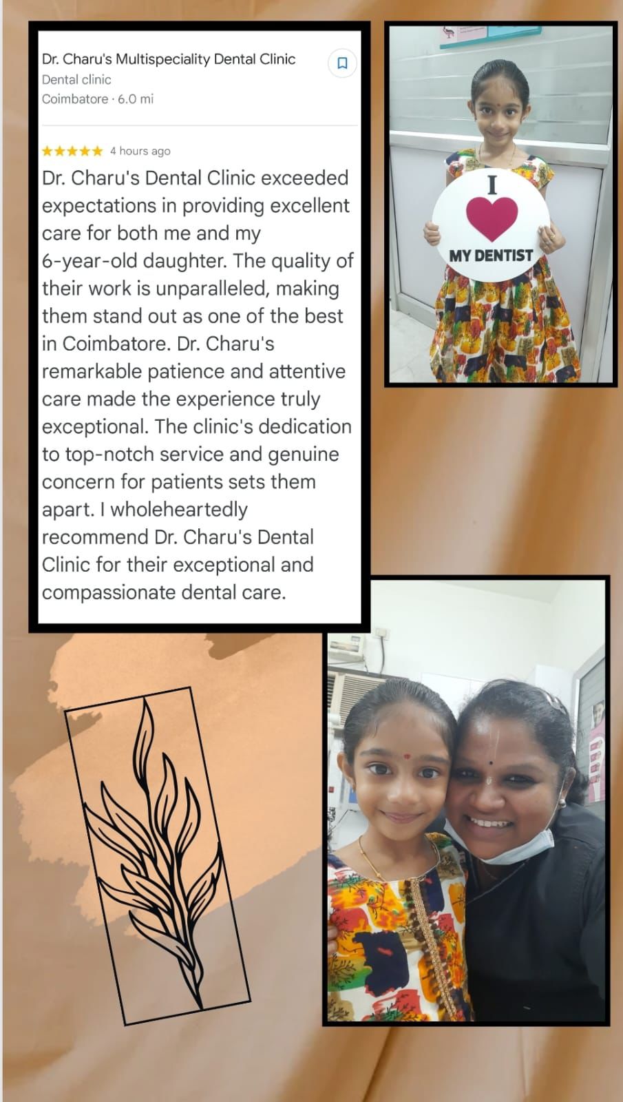 Happy pediatric dentistry patient review collage