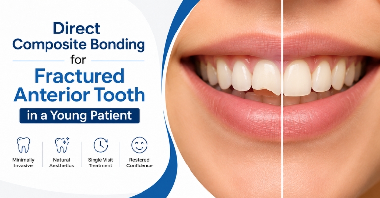 Direct Composite Bonding for Fractured Anterior Tooth in a Young Patient