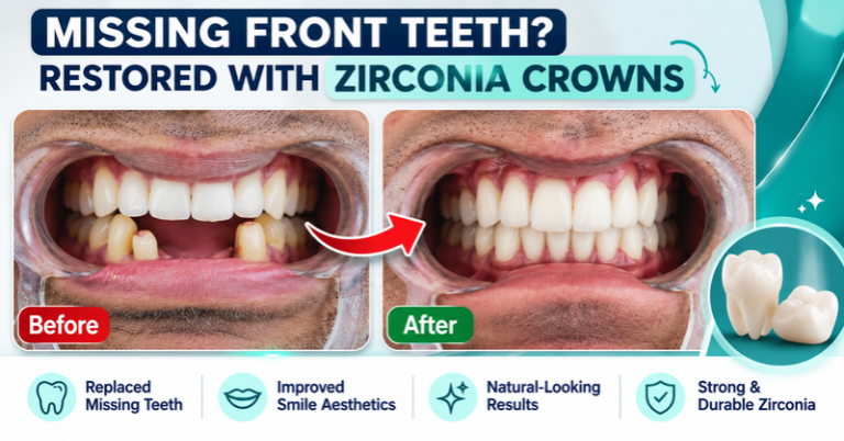 Smile Restoration with Zirconia Crowns